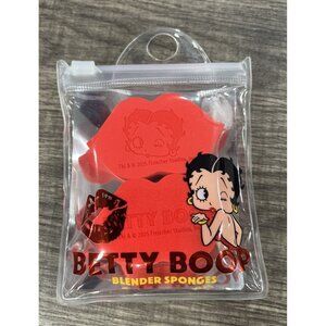 NWT New Betty Boop Makeup Blender Beauty Sponge Set 2 Piece Lip Shaped  LF6